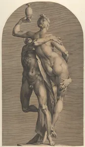 Mercury Abducting Psyche (view with Psyche from behind), from a set of three views of the sculpture