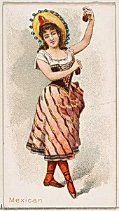 Mexican Dancer, from the Dancing Women series (N186) issued by Wm. S. Kimball & Co. by William S. Kimball & Company