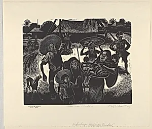 Mexican Vendors by Fritz Eichenberg|WPA