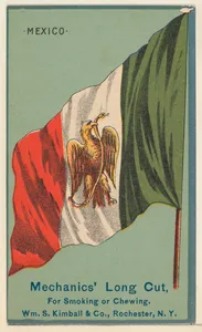 Mexico, from the National Flags series (N195) issued by Wm. S. Kimball & Co.