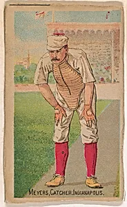 Meyers, Catcher, Indianapolis, from the Gold Coin series (N284) for Gold Coin Chewing Tobacco by D. Buchner & Co., New York