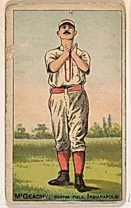 M'Geachy, Center Field, Indianapolis, from the Gold Coin series (N284) for Gold Coin Chewing Tobacco by D. Buchner & Co., New York