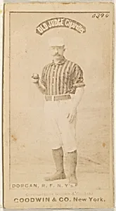 Michael Cornelius Dorgan, Right Field, New York, from the Old Judge series (N172) for Old Judge Cigarettes by Goodwin & Company