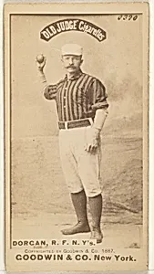 Michael Cornelius Dorgan, Right Field, New York, from the Old Judge series (N172) for Old Judge Cigarettes by Goodwin & Company