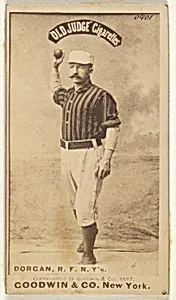 Michael Cornelius Dorgan, Right Field, New York, from the Old Judge series (N172) for Old Judge Cigarettes by Goodwin & Company