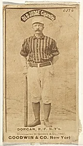 Michael Cornelius Dorgan, Right Field, New York, from the Old Judge series (N172) for Old Judge Cigarettes by Goodwin & Company