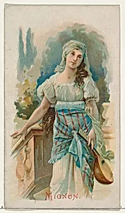 Mignon, from the Illustrated Songs series (N116) issued by W. Duke, Sons & Co. to promote Honest Long Cut Tobacco by George S. Harris & Sons|W. Duke, Sons & Co.|American Tobacco Company