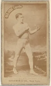 Mike Cleary, from the Celebrities and Prizefighters series (N174) for Old Judge Cigarettes