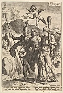 Minerva Leading Hercules and Scipio to the Temple of Fame by Bartholomeus Spranger|Jan Muller|Harmen Jansz. Muller