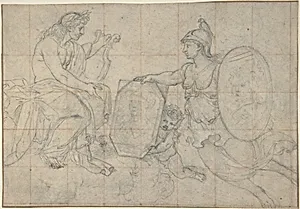 Minerva Presenting Two Portraits to Apollo