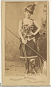 Minna Rathner, from the Actors and Actresses series (N45, Type 1) for Virginia Brights Cigarettes by Allen & Ginter