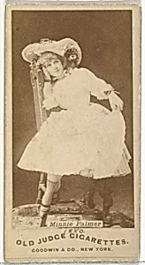 Minnie Palmer, from the Actors and Actresses series (N171) for Old Judge Cigarettes by Goodwin & Company
