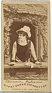 Minnie Palmer, from the Actors and Actresses series (N171) for Gypsy Queen Cigarettes by Goodwin & Company