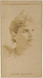 Minnie Seligman, from the Actors and Actresses series (N45, Type 8) for Virginia Brights Cigarettes by Allen & Ginter