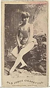Minnie Ward, from the Actors and Actresses series (N171) for Old Judge Cigarettes by Goodwin & Company