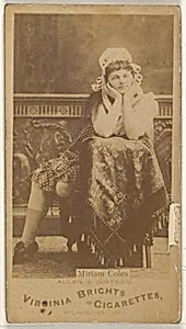 Miriam Coles, from the Actors and Actresses series (N45, Type 1) for Virginia Brights Cigarettes by Allen & Ginter
