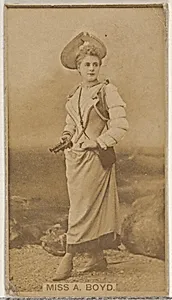 Miss A. Boyd, from the Actors and Actresses series (N45, Type 8) for Virginia Brights Cigarettes by Allen & Ginter