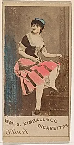 Miss Albert, from the Actresses series (N203) issued by Wm. S. Kimball & Co. by William S. Kimball & Company