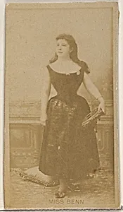 Miss Benn, from the Actors and Actresses series (N45, Type 8) for Virginia Brights Cigarettes by Allen & Ginter