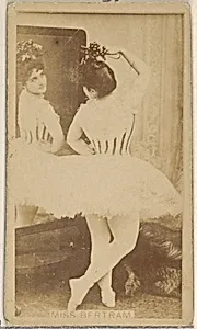 Miss Bertram, from the Actors and Actresses series (N45, Type 8) for Virginia Brights Cigarettes by Allen & Ginter