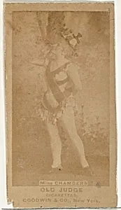 Miss Chambers, from the Actors and Actresses series (N171) for Old Judge Cigarettes by Goodwin & Company