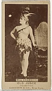 Miss Chambers, from the Actors and Actresses series (N171) for Old Judge Cigarettes by Goodwin & Company