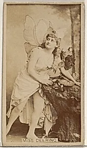 Miss Deering, from the Actors and Actresses series (N45, Type 8) for Virginia Brights Cigarettes by Allen & Ginter
