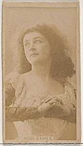 Miss Eames, from the Actors and Actresses series (N45, Type 8) for Virginia Brights Cigarettes by Allen & Ginter