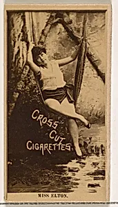Miss Elton, from the Actors and Actresses series (N145-2) issued by Duke Sons & Co. to promote Cross Cut Cigarettes by W. Duke, Sons & Co.