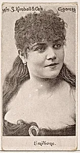 Miss Emilione, from the Actresses series (N190) issued by Wm. S. Kimball & Co. by William S. Kimball & Company