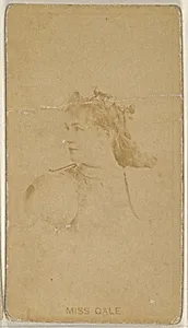 Miss Gale, from the Actors and Actresses series (N45, Type 8) for Virginia Brights Cigarettes by Allen & Ginter