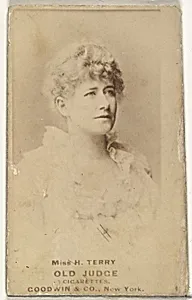 Miss H. Terry, from the Actors and Actresses series (N171) for Old Judge Cigarettes by Goodwin & Company