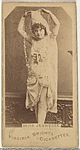 Miss Jeunesse, from the Actors and Actresses series (N45, Type 1) for Virginia Brights Cigarettes by Allen & Ginter