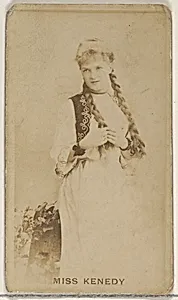 Miss Kenedy, from the Actors and Actresses series (N45, Type 8) for Virginia Brights Cigarettes by Allen & Ginter
