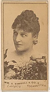 Miss Langtry, from the Actresses series (N203) issued by Wm. S. Kimball & Co. by William S. Kimball & Company