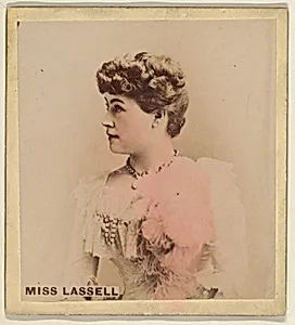 Miss Lassell, from the Actresses series (N246), Type 2, issued by Kinney Brothers to promote Sporting Extra Cigarettes by Kinney Brothers Tobacco Company