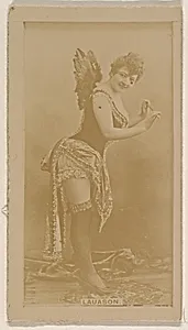Miss Lauason, from the Actresses series (N245) issued by Kinney Brothers to promote Sweet Caporal Cigarettes by Kinney Brothers Tobacco Company