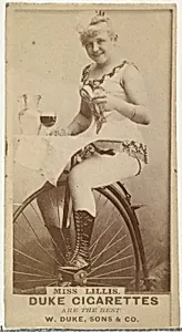 Miss Lillis, from the Actors and Actresses series (N145-7) issued by Duke Sons & Co. to promote Duke Cigarettes by W. Duke, Sons & Co.