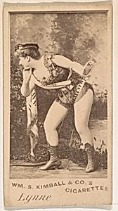 Miss Lynne, from the Actresses series (N203) issued by Wm. S. Kimball & Co. by William S. Kimball & Company