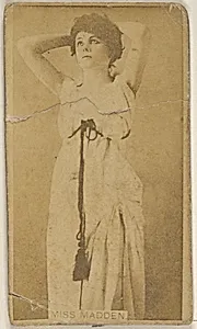 Miss Madden, from the Actors and Actresses series (N45, Type 8) for Virginia Brights Cigarettes by Allen & Ginter
