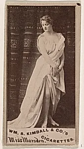 Miss Marsden, from the Actresses series (N203) issued by Wm. S. Kimball & Co. by William S. Kimball & Company