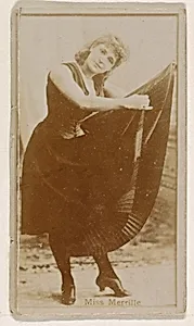 Miss Merrille, from the Actresses series (N245) issued by Kinney Brothers to promote Sweet Caporal Cigarettes by Kinney Brothers Tobacco Company