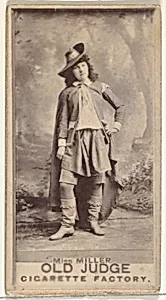 Miss Miller, from the Actors and Actresses series (N171) for Old Judge Cigarettes by Goodwin & Company