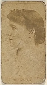 Miss Morris, from the Actors and Actresses series (N45, Type 8) for Virginia Brights Cigarettes by Allen & Ginter