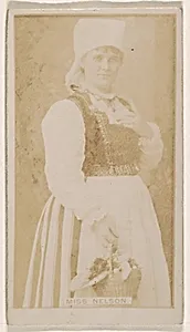 Miss Nelson, from the Actresses series (N245) issued by Kinney Brothers to promote Sweet Caporal Cigarettes by Kinney Brothers Tobacco Company