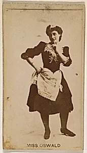 Miss Oswald, from the Actresses series (N245) issued by Kinney Brothers to promote Sweet Caporal Cigarettes by Kinney Brothers Tobacco Company