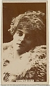 Miss Otway, from the Actors and Actresses series (N45, Type 8) for Virginia Brights Cigarettes by Allen & Ginter