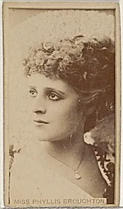 Miss Phyllis Broughton, from the Actors and Actresses series (N45, Type 8) for Virginia Brights Cigarettes by Allen & Ginter