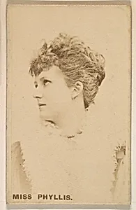 Miss Phyllis, from the Actresses series (N246), Type 1, issued by Kinney Brothers to promote Sporting Extra Cigarettes by Kinney Brothers Tobacco Company