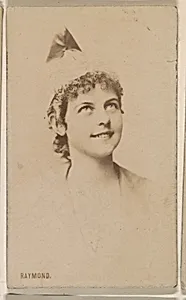 Miss Raymond, from the Actresses series (N246), Type 1, issued by Kinney Brothers to promote Sporting Extra Cigarettes by Kinney Brothers Tobacco Company